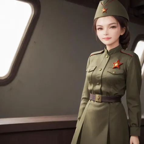 <lora:SDXL 50Soviet Military uniform-000003:1>
1girl,solo,Soviet Military uniform, spacecraft, space station, space,
best quality, high quality, highres, masterpiece,