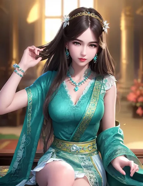 ultra realistic 8k cg, picture-perfect face, flawless, clean, masterpiece, professional artwork, famous artwork, cinematic lighting, cinematic bloom, perfect face, beautiful face, fantasy, dreamlike, unreal, science fiction, lace, lace trim, lace-trimmed legwear, (rich:1.4), prestige, luxury, jewelry, diamond, gold, pearl, gem, sapphire, ruby, emerald, intricate detail, delicate pattern, charming, alluring, seductive, erotic, enchanting, hair ornament, necklace, earrings, bracelet, armlet,halo
((,1girl, pov,)) , 1girl, solo, star_\(symbol\),lily \(flower\),hair flower,cherry blossoms,outdoors, jewelry<lora:DA_NingRongRong:0.6>