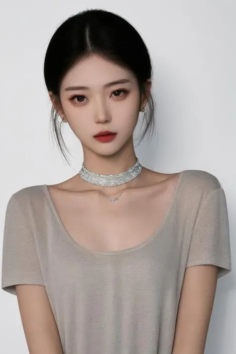 masterpiece, best quality, 1girl, solo , upper body, looking at viewer, pov, choker, earrings, necklace, jewelry,,shiny skin,
<lora:xiaoz_v2-000006:0.7>