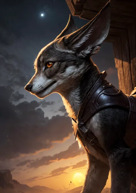 <lora:Vulpera_v1:0.8>,vulpera,tail,1girl,standing,claws,hood,armor,teeth, AS-AdultV2,cowboyshot,dynamic angle,(fantasy style:1.2),(high quality:1.3),(best quality:1.3),(masterpiece:1.3),official art,official wallpaper,4k textures,(epic:1.2),(mysterious atmosphere:1.2),moonlight setting,midnight sky,(twilight:1.2),subtle sparkles,whimsical vibes,(detailed:1.05),(extremely detailed:1.06),sharp focus,(intricate:1.03),(extremely intricate:1.04),low contrast,soft cinematic light,soothing tones,hdr,(beautiful scenery:1.08),(detailed scenery:1.08),(intricate scenery:1.07),(wonderful scenery:1.05),(beautiful face:1.1),[perfect eyes:0.8],[perfect skin:0.8],[detailed face:0.8],[detailed eyes:0.8],[detailed hair:0.9],[detailed lips:0.8]