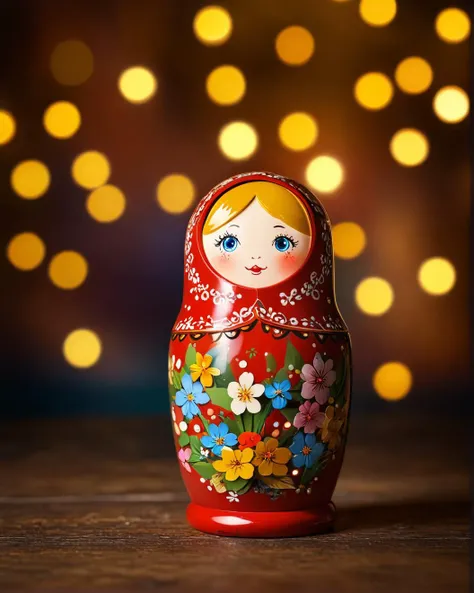 fairytale trip of a matryoshka doll, Bokeh, studio lighting, <lora:is_pretty:1> is pretty
