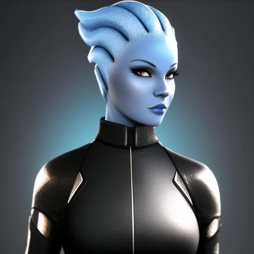 simple background, black background, 1girl, <lora:asariDiffusionAnime_sideRelease:0.75>, asari, blue skin, ((looking at viewer)),