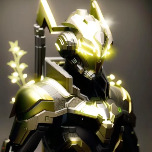 simple background, black background, robot, ((green armor)), <lora:mechaMjstyle_v10:1>, looking at viewer,