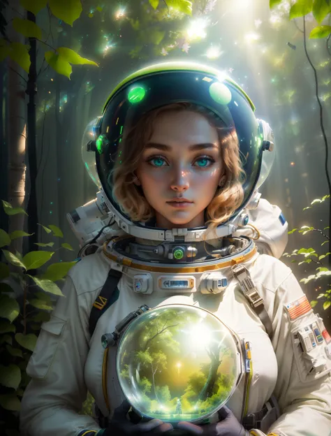 (Color Photo:1.3), best quality, portrait of (young woman:1.2), (__advanced-science-fiction-locations__:1.3), (spacesuit helmet under arm:1.4), Spacesuit, (__advanced-science-fiction-spacesuits__:1.3), (beautiful green/blue eyes:1.3), (ultra detailed face:1.2), (looking at camera:1.1), analog, masterpiece, (detailed facial features:1.1), (pale skin:1.2), (slim body:1.2), (small breasts:1.3), detailed textured, fabric, cinematic lighting, __advanced-artist-photographer__