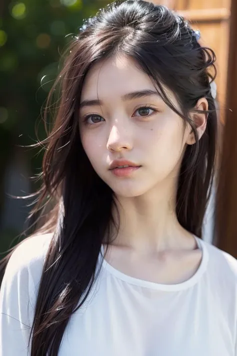 dressed, (photo realistic:1.4), (hyper realistic:1.4), (realistic:1.3),
(smoother lighting:1.05), (increase cinematic lighting quality:0.9), 32K,
1girl,20yo girl, realistic lighting, backlighting, light on face, ray trace, (brightening light:1.2), (Increase quality:1.4),
(best quality real texture skin), finely detailed eyes, finely detailed face,
(tired and sleepy and satisfied:0.0), face closeup, t-shirts,
(Increase body line mood:1.1), shiny skin
<lora:sd-No.184-000014:0.6>