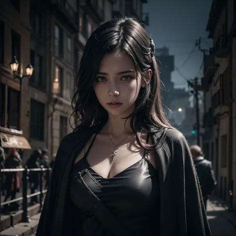 A Cyberpunk Female of Spain as a Hogwarts Character,masterpiece, best quality, photorealistic, cinematic lighting, dark atmosphere, volumetric lighting, <lora:detailed_eye-10:0.3>, <lora:CHARA_arknightsTexasThe_v10:0.6>