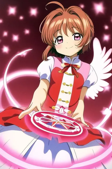 Create Sakura Kinomoto (Sakura CardCaptor) adult, Only in panties, standing backwards, of 4 sticking out their asses, sexy position leaning on the table