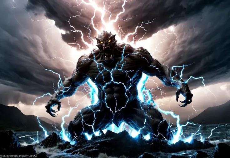 <lora:EnvyPrimordialXL01:1>, <lora:great_lighting:0.8> great lighting, <lora:monster:0.8> monster, <lora:SDXL_macro_Sa_May:1> macro, a storm elemental roaring in anger <lora:EnvyZoomSliderXL01:-1>
