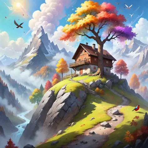 {"prompt": "\"Mountain Landscape with Misty Aura, Traditional Swiss Landscape, Rocky Terrain, Human Habitation, Vibrant Tree with Multicolored Leaves, Birds Flying in the Sky, Bright Sunny day, Paint Drips at the Bottom for Dreamy Effect\", View: Front Art Inspirations: Traditional Swiss Landscape Paintings, Artists on Art Station, Dribble, Art Styles: Swiss Landscape, Traditional Painting Render Style: oil paint, Resolution: 8K, Detail: Highly Detailed, Lighting: Natural Light, Sun Glow, Color Type: Vivid Colors, Fantasy Vivid Colors", "negative_prompt": "", "seed": 3046962752, "use_stable_diffusion_model": "darkblueaphroditeNSFWHentai_v20", "clip_skip": true, "use_controlnet_model": null, "use_vae_model": "", "sampler_name": "dpmpp_2m", "width": 1024, "height": 1024, "num_inference_steps": 70, "guidance_scale": 7.0, "use_lora_model": "ChalkDustStyleSDXL", "lora_alpha": 0.5, "use_embeddings_model": null, "tiling": null, "use_face_correction": null, "use_upscale": null}