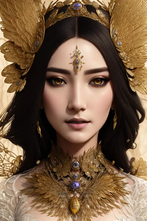 8k full body portrait of a 36y.o. Opulent woman looking with Blushing expression on her face and wearing Sweater and Skirt  , intricate, elegant, highly detailed, majestic, digital photography, art by artgerm and ruan jia and greg rutkowski surreal painting gold butterfly filigree, broken glass, (masterpiece, sidelighting, finely detailed beautiful eyes: 1.2), hdr, drkngelic style,  <lora:drkngelic10:1>