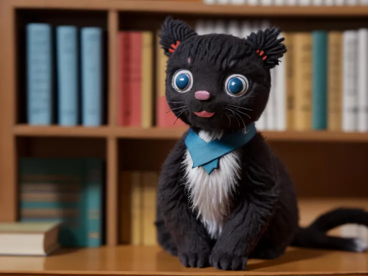 colargolstyle photo of the black cat sitting on a bookshelf, high quality, very sharp, professional photography <lora:hjcolargol_v11:0.75>