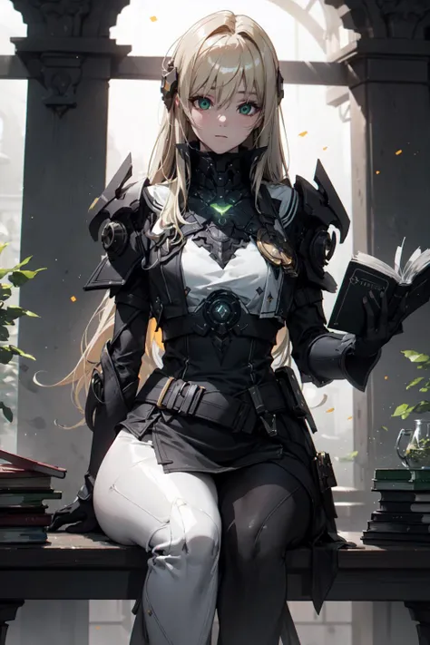 a girl sitting in a grand library reading a book, (sitting:1.4), (grand library:1.4), (reading:1.4), (book:1.4), (Thick Body:1.4), (Long Blond Hair:1.4), Green Eyes, HDR (High Dynamic Range), Ray Tracing, NVIDIA RTX, Super-Resolution, Unreal 5, Subsurface Scattering, PBR Texturing, Post-Processing, Anisotropic Filtering, Depth-Of-Field ,Maximum Clarity And Sharpness, Multi-Layered Textures, Albedo And Specular Maps, Surface Shading, Accurate Simulation Of Light-Material Interaction, Octane Render, Two-Tone Lighting, Low ISO, White Balance, Rule Of Thirds, Wide Aperture, 8K RAW, Efficient Sub-Pixel, Sub-Pixel Convolution, (Luminescent Particles:1.4), {{Masterpiece, Best Quality, Extremely Detailed CG, Unity 8k Wallpaper, 3D, Cinematic Lighting, Lens Flare}}, <lora:add_detail:0.2>, <lora:Niji:0.5>, <lora:urbansamuraiv3testing:0.5>
