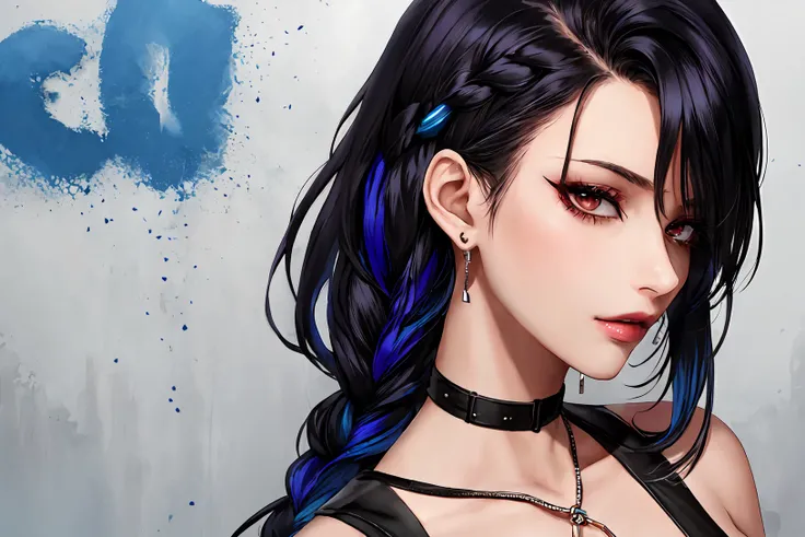 (r17,cinematic),((22 years girl)),((erotic,large breast,[large] pelvis,(thin) waist)),8k,4k,hdr,(masterpiece:1.3),(Greatest Of All Time),(highres),best quality,(photorealistic:1.2),([eroge cg:realistic artwork:0.35]),([3d:illustration:0.35]),(((photocolor,Extremely detailed))),(hyperrealistic perfect face:1.2),((smug) face),(seducing),,,(large upturned eyes),(closeup to face),(lustrous skin, moist skin),((Extremely detailed background)) BREAK, illustration concept featuring a woman as the main character with a hip-hop style attire. The woman should be portrayed as confident and edgy with a strong attitude. The outfit should consist of loose-fitting clothes, such as a baggy hoodie or oversized jacket, and baggy pants with sneakers. ,BREAK, The woman should have a dark skin tone and a short hairstyle with shaved sides and long braids. Her makeup should be bold with dark-colored lipstick and smoky eye shadow. She should be posed in a way that shows off her attitude, such as leaning against a wall or holding a microphone. ,BREAK, ((The background should be an urban setting, such as a graffiti-covered wall or a city street at night, to further emphasize the hip-hop theme. The color palette should consist of bold and vibrant colors, such as bright reds, yellows, and greens, to reflect the energy and intensity of hip-hop culture.)) ,BREAK, Overall, the illustration should capture the essence of a confident and stylish hip-hop woman with a strong presence and attitude.
