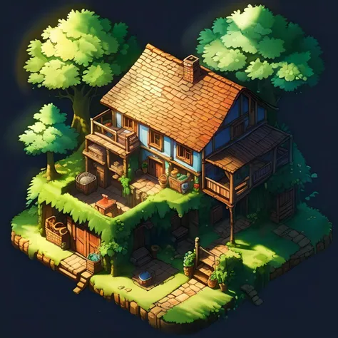 house scene,
nature light,Fantastic light and shadow,top down 2d game,2d game scene,<lora:2d_game_scence:0.8>,