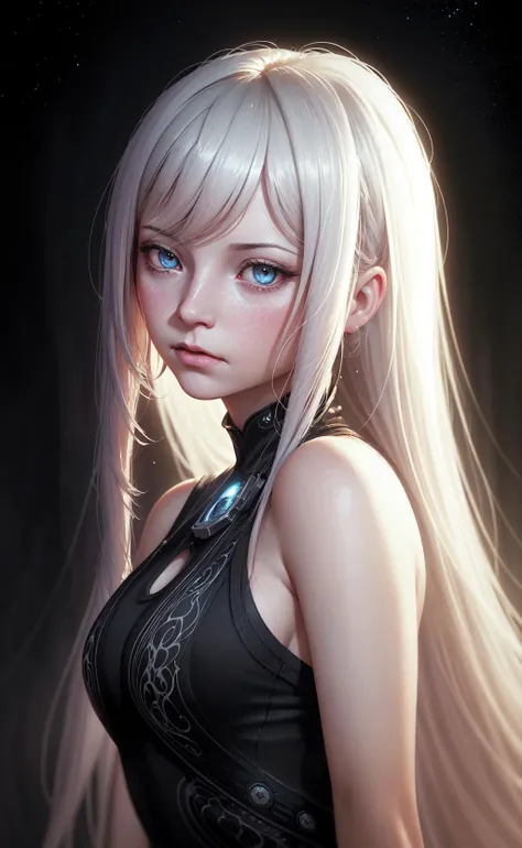 a (cute:1.1) girl, (epic portrait:0.85), flowing hair, sweaty skin, night, [[soft cinematic light, adobe lightroom, photolab, hdr, intricate, highly detailed, ]], ((((by alan schaller), by christopher balaskas, by anna dittmann ))), (depth of field), epic realistic, mystical haze