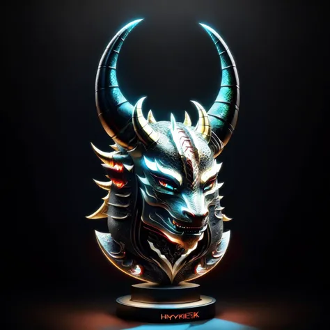 Dragon Mask . concept. pedestal. 3D. dramatic lighting, 3D, simple black BG.
epic realistic, hyperdetailed, cycles render, caustics, artstation, highly detailed, hyper realistic, super detailed, photography, volumetric, ultra detailed, intricate detail, 32k, super resolution, Natural Lighting, Cinematic Lighting, Accent Lighting, Global Illumination
<lora:RPG-pedestal:0.8>