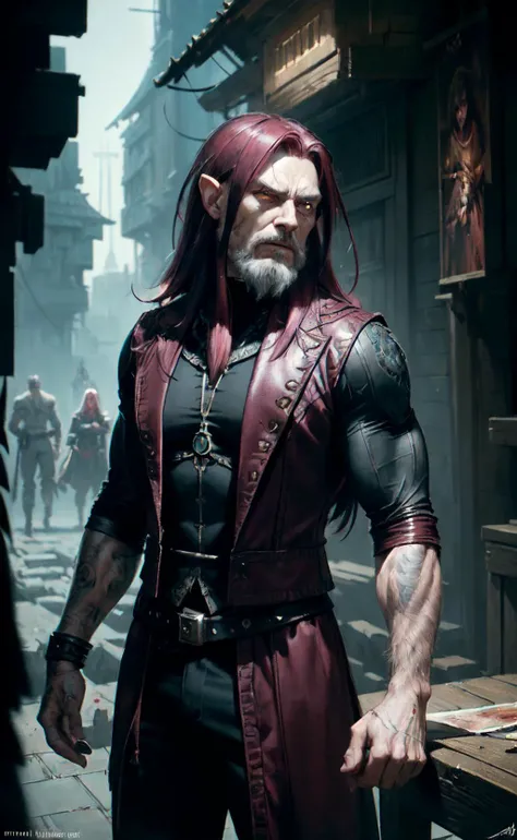 (masterpiece), (extremely intricate), fantasy, (((photorealistic photo of an evil hermit, male, villain, anti hero, evil face, masculine face, medium hair, Maroon hair, wicked, cruel, sinister, malicious, ruthless, masculine, athletic))), (((dark bloody clothing, intricate details on clothing))), (perfect composition:1.4), aspect ratio 1:1, beach, deviantart hd, artstation hd, concept art, detailed face and body, award-winning photography, margins, detailed face, professional oil painting by Ed Blinkey, Atey Ghailan, Jeremy Mann, Greg Manchess, Alex Gray, trending on ArtStation, trending on CGSociety, intricate, high detail, sharp focus, dramatic, award winning matte drawing cinematic lighting octane render unreal engine volumetrics dtx