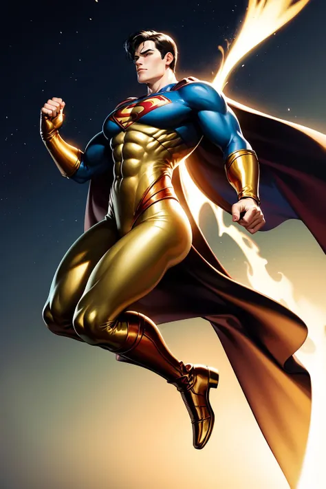 <lyco:Lqg:0.8> superman, portrait, LQDGOD style, jumping