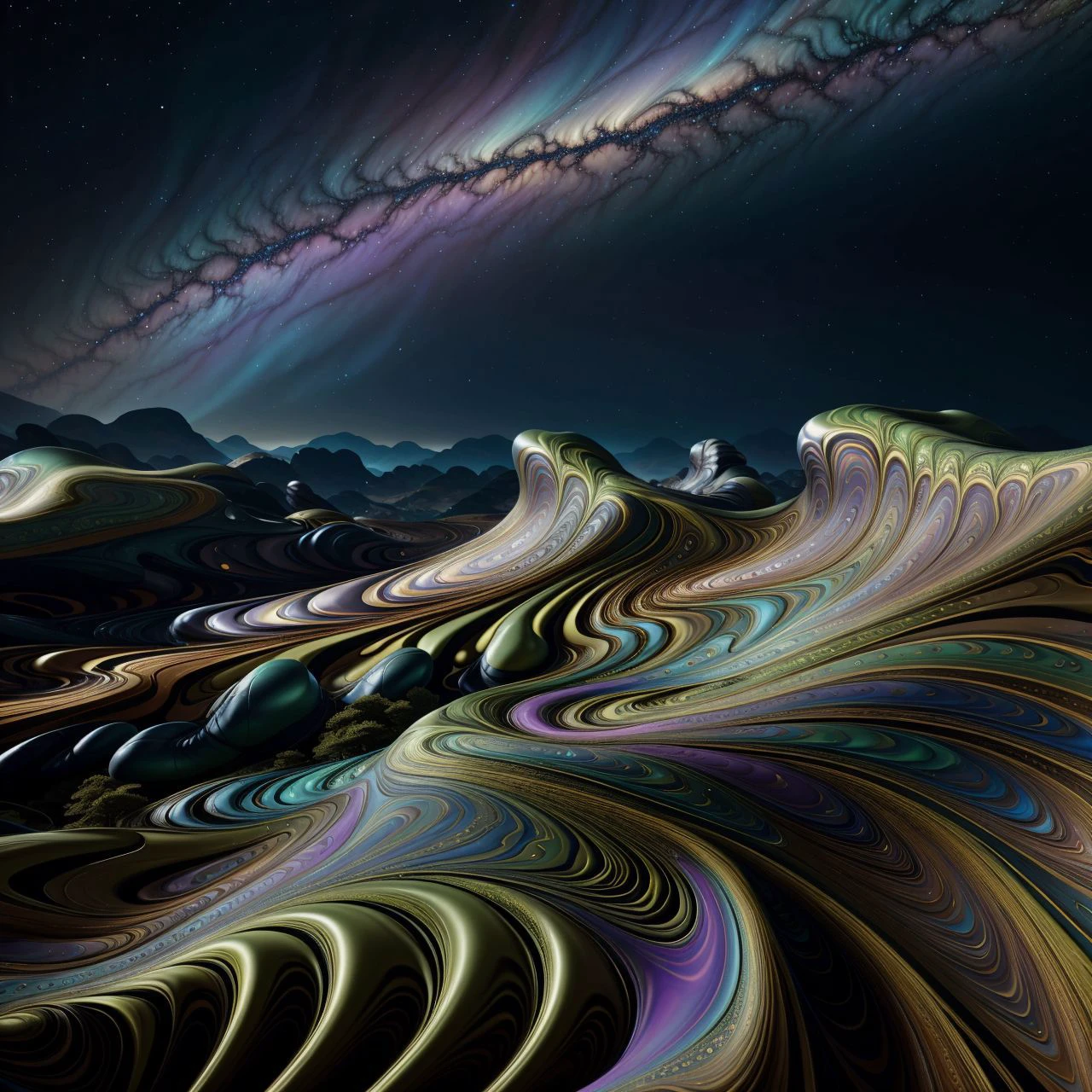 wallpaper, background, scenic landscape, tessellated, topographic style, psychedelic, highly detailed, sharp focus, fractal, <lyco:Lqg:1>
