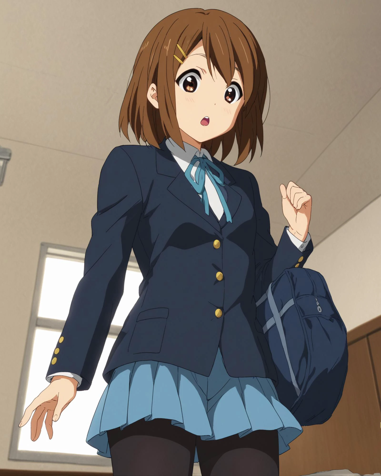 <lora:yui-hirasawa-s2-ponyxl-lora-nochekaiser:1> zPDXL2 zPDXLxxx <lora:coveringcrotch_Pony_v1:.6> from behind