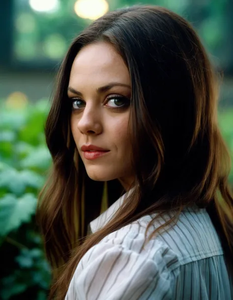 cinematic photo a tenacious ((ohwx woman)) As Clarice Starling from Silence of the Lambs, delving into the mind of Hannibal Lecter, her determination to solve the case unwavering., Hair neatly styled, representing her professionalism in a male-dominated field.,  <lora:kunis_dh128_lora_v2b-9k:1.05> . 35mm photograph, film, bokeh, professional, 4k, highly detailed