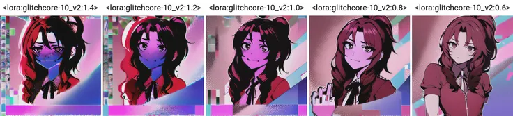 glitched, artefact, (corneo_aerith:0.7), colorful background,<lora:glitchcore-10_v2:1.4>