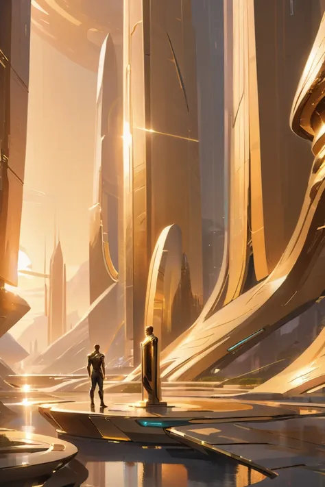 <lora:EnvySendNoodzXL01:0>1boy, man, ruggedly handsome, golden hour, architecture, "at the Futuristic Monolith"<lora:EnvyBetterHiresFixXL01:0:hr=1><lora:EnvyBetterHiresFixXL01:0:hr=1><lora:EnvyFutureUtopiaXL01:1>