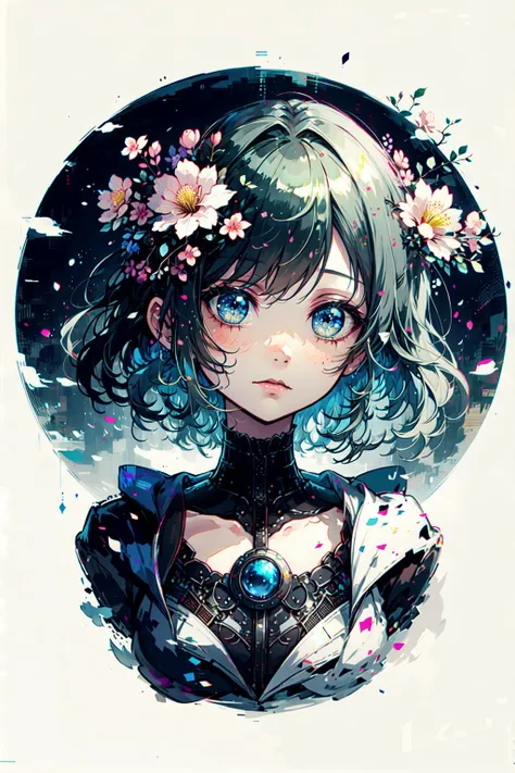 (extremely detailed CG unity 16k wallpaper,best quality,extreme quality,masterpiece,ultra-detailed,:1.3),(white digital art flower:1.4),
<lora:MJ Style:0.6> midjourney style, space <lora:binarycode:0.6> binary code, digital art,only zero and one,