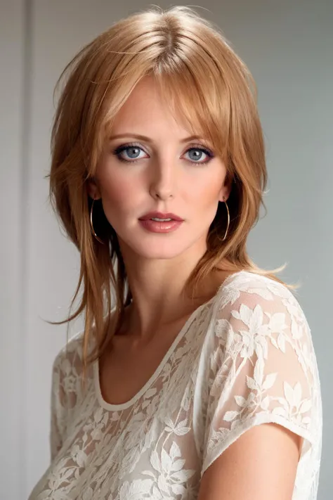 Beauty photo of mature Caucasian woman, br4ndy with strawberry blonde hair, looking at viewer, seductive face expression, wearing a blouse, (simple white background:1.2), bokeh, (high key brightly lit:1.2), upper body framing, detailed skin texture, (blush:0.5), (goosebumps:0.5), subsurface scattering, high quality, realistic eyes,
<lora:SD15brandyrobbinsv2:0.8>