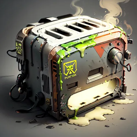 <lora:ToxicPunkAI:.9> ToxicPunkAI toaster , detailed, intricate