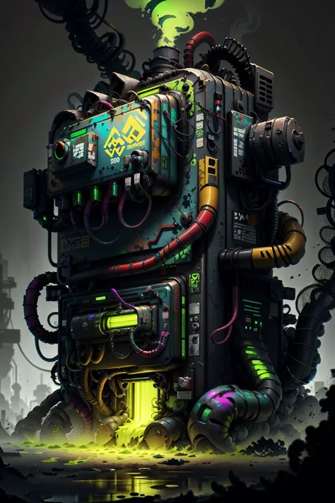 <lora:ToxicPunkAI:.9> ToxicPunkAI modem, detailed, intricate