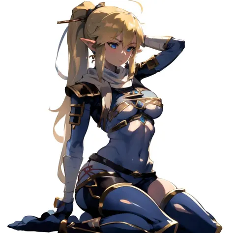 (masterpiece), (best quality),
detailed face,
linksheikah, 1girl, solo, big boobs,fullbody, ponytail,<lora:Link_Sheikah_Armor_Set_LoRA:0.8>