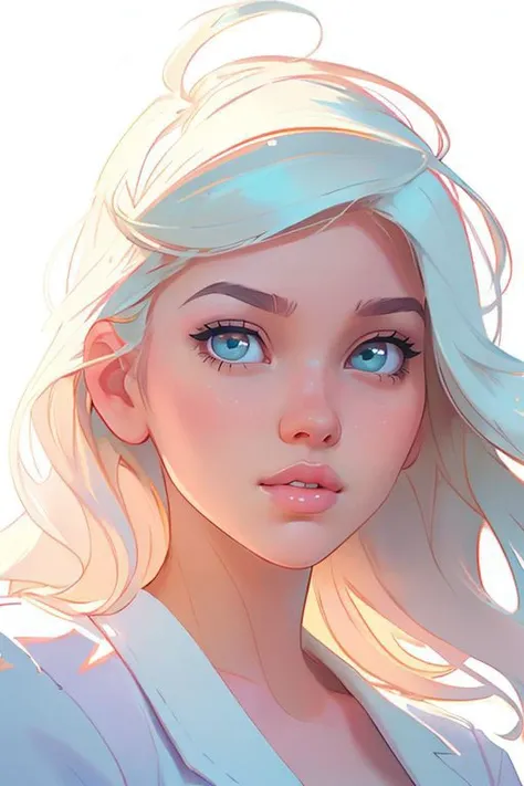 pastel art by DEN_IDG_style, traditional media portrait of DEN_Mariya_A,
(headshot:1.1) portrait on a bright white background, (headshot:1.2), face focus, intricate (beautiful eyes:1.2), (wide open eyes:1.1), Big eyes,  clean photo, side lighting, low contrast, low saturation,
(pursed lips:1.2), (blowing a kiss:1.2), kiss,
masterpiece, intricate, immaculate, detailed, high detail, ultra detailed, 8k,
