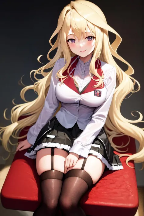 ((masterpiece)),((best quality)),ultra-detailed,illustratio,Explicit,Beautiful body,Beautiful Nose,Beautiful character design,perfect eyes,perfect face,wallpaper,(extremely detailed CG unity 8k wallpaper),ultra highres,4K,photography,(Beautiful,normal breasts:1.2),(beautiful face:1.2),beautiful legs,perfect legs,Nice hands,Perfect hand,shiny skin,official style,nsfw,official art,sanime screencap,anime coloring,
1girl, breasts, solo, panties, underwear, white panties, long hair, cameltoe, skirt, blonde hair, looking at viewer, covered nipples, indoors, bangs, open mouth, arms behind back, blush, long sleeves, high-waist skirt, shirt, cowboy shot, white shirt, blue eyes, thighs, from below, see-through, red skirt, necktie, standing, medium breasts, bow, upskirt, window, v-shaped eyebrows, sunlight, underbust, bow panties, groin,