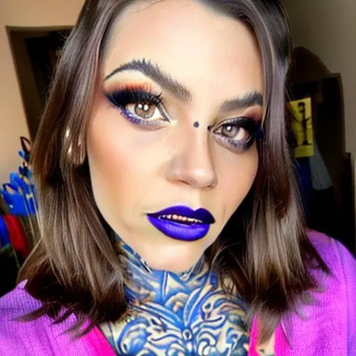 nikkyfrench, closeup portrait, lipstick, photoshoot
