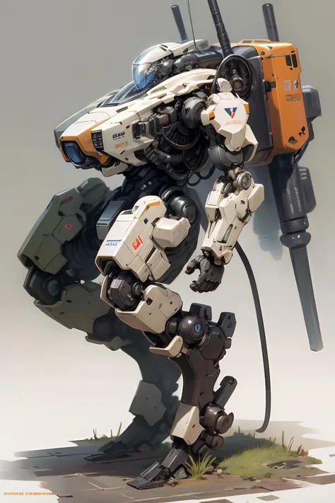 best quality,masterpiece,highly detailed,ultra-detailed,  mecha,<lora:battlerobot:0.8> battlerobot, science fiction, no humans, non-humanoid robot,military vehicle,