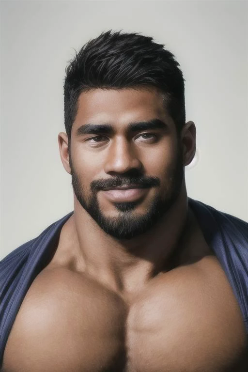 90s headshot, yearbook, 90s style, handsome guy, syanziro,lighting,muscular male,beard