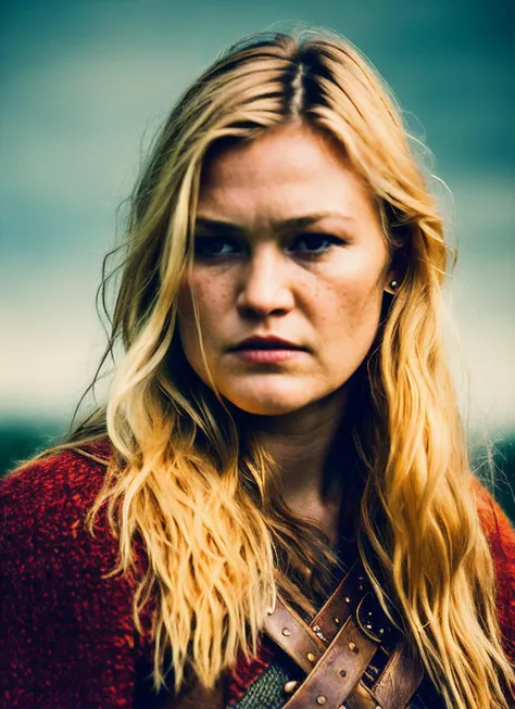 analog style, modelshoot style, A stunning intricate full color portrait of (35 years old sks woman:1) as (viking warrior), (barbarian), epic character composition, by ilya kuvshinov, alessio albi, nina masic, sharp focus, natural lighting, subsurface scattering, f2, 35mm, film grain, <lora:locon_juliastiles_v1_from_v1_64_32:1.3>