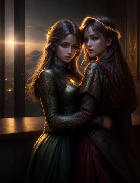 ((best quality)), ((masterpiece)), ((realistic)), (detailed), Backlighting, Creates a halo effect around characters, giving them a radiant and romantic aura ((masterpiece)), absurdres, HDR, <lora:add_detail:1>, <lora:LowRA:0.5>