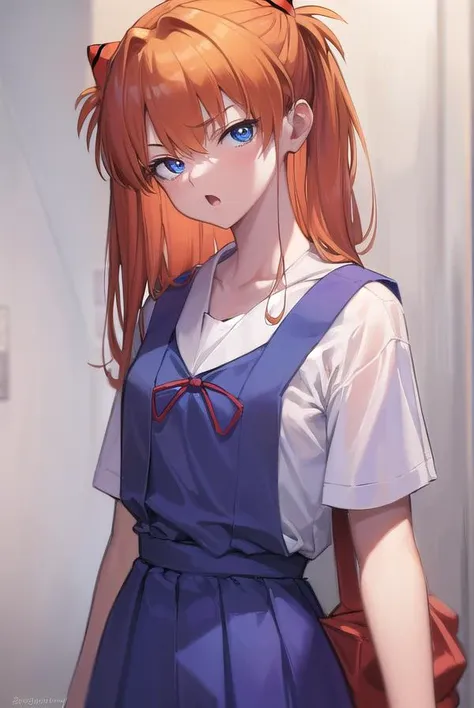 asukalangley, <lyco:asukalangleysouryuu-lyco-nochekaiser:1>,
asuka langley soryu, (souryuu asuka langley:1.5), blue eyes, hair between eyes, headgear, interface headset, orange hair, two side up, <lora:gekioko_v200:0.8>, angry, open mouth,
BREAK blue dress, collarbone, dress, neck ribbon, pinafore dress, red ribbon, ribbon, school uniform, shirt, short sleeves, (tokyo-3 middle school uniform:1.5), suspenders, suspender skirt, white shirt,
BREAK indoors, classroom,
BREAK looking at viewer, (cowboy shot:1.5),
BREAK <lora:GoodHands-beta2:1>, (masterpiece:1.2), best quality, high resolution, unity 8k wallpaper, (illustration:0.8), (beautiful detailed eyes:1.6), extremely detailed face, perfect lighting, extremely detailed CG, (perfect hands, perfect anatomy),