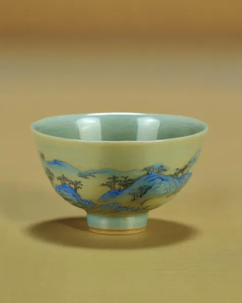 SongQiLi,<lora:qili-sdxl_v1-000010:0.8>,a song dynasty tea cup,solo,