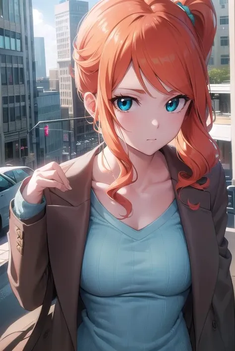 (best quality, 8K, masterpiece: 1.3), Be focused: 1.2, beauty: 1.4, Abdominal muscles: 1.1, Aqua blue dress: 1.4, Outdoors at night: 1.1, City Streets, Pretty face and eyes,Add realistic lighting, Pay attention to adjusting the proportions.