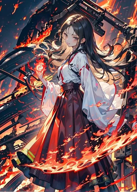 Highest Resolution,Highest quality,A beautiful girl with no expression in a white kimono leotard,Black eyeliner,Black eyebrows,High leg,Floating in the air,Very beautiful red eyes,Black hair semi-long hair,Halo,thunderstorm,Bad weather,Japanese Cemeteries,A road lined with gravestones,１Two Red Torii Gates,Company,Bamboo grove,lightning,Lightning strikes,whole body,up,front,barefoot,barefoot,