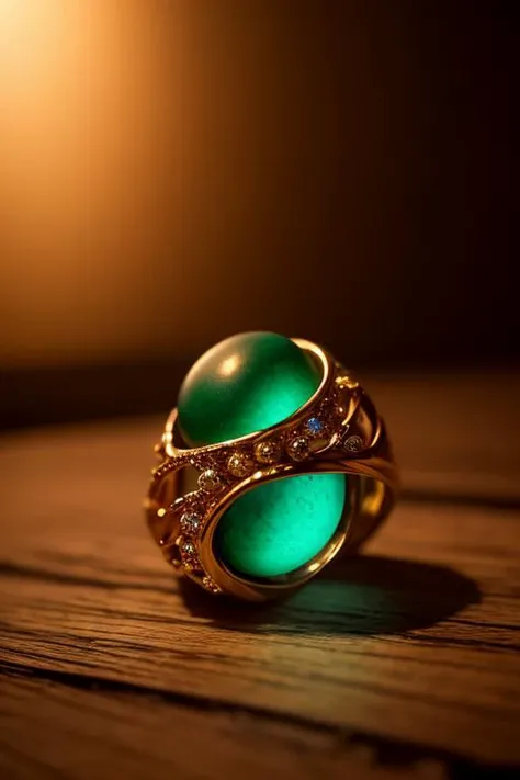 an concept art of alchemic element - Bloodstone (Heliotrope): A dark green gemstone with red spots, resembling drops of blood. As the magical light cascades over the scene, it accentuates the scene's enchantment, instilling a sense of awe and delight. Every detail sparkles with a touch of the extraordinary, while the background fades into an alluring blur, focusing our gaze solely on the captivating subject., on table, rim lights, digital art, focus on subject, duch angle, clsoe shot, closeup, focus on material and structure, masterpiece, ultrasharp, intricated details