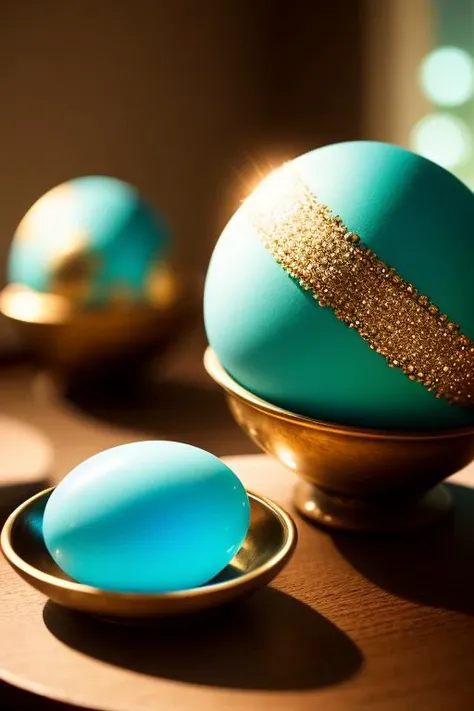 an concept art of alchemic element - Hemimorphite: A pale blue or green gemstone with occasional brown inclusions, often resembling robin's eggs. As the magical light cascades over the scene, it accentuates the scene's enchantment, instilling a sense of awe and delight. Every detail sparkles with a touch of the extraordinary, while the background fades into an alluring blur, focusing our gaze solely on the captivating subject., on table, rim lights, digital art, focus on subject, duch angle, clsoe shot, closeup, focus on material and structure, masterpiece, ultrasharp, intricated details