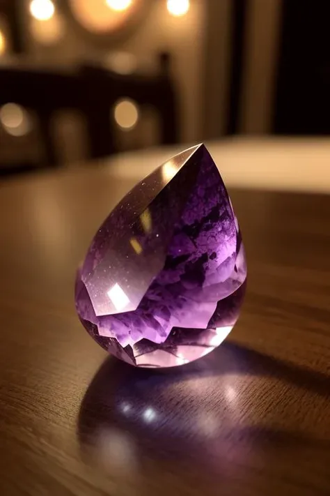 an concept art of alchemic element - Charoite: A purple gemstone with distinctive swirling patterns, often with white, black, or silver hues. This scene, with its magical lighting and exquisite focus on intricate details, will leave viewers spellbound, transporting them to a world of enchantment and beauty, regardless of the object it embraces., on table, rim lights, digital art, focus on subject, duch angle, clsoe shot, closeup, focus on material and structure, masterpiece, ultrasharp, intricated details