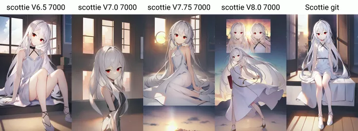 8k wallpaper, an extremely delicate and beautiful girl, ((masterpiece)), expressionless, best quality, illustration, (cute: 0.7), beautiful detailed eyes, beautiful detailed sky, sun shine, cinematic lighting, long gradient white hair, long hair, red eyes, 1 girl, 2 eyes, halter dress, (full body: 0.4), clear
,hiqcgbody,atdan,masterpiece, best quality