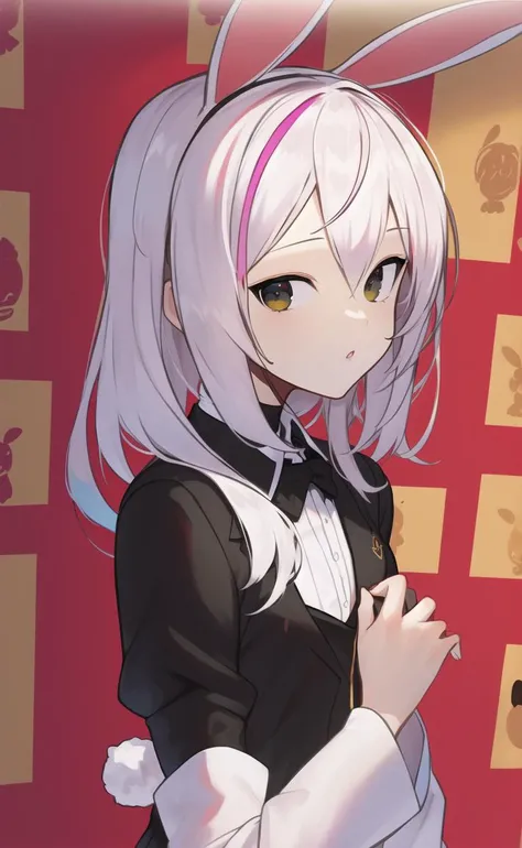 (flat color:0.9),(colorful:1.1),(masterpiece:1,2), best quality, masterpiece, highres, original, extremely detailed wallpaper, looking at viewer,1girl,solo,Bunny Girl,Portrait