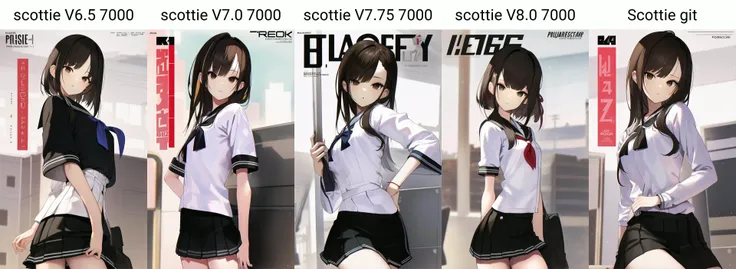 (masterpiece:1.4, best quality:1.4), illustrations, (solo:1.2), (original), (very detailed wallpaper), photographic reality, (ultra detailed:1.4), (super complex details), (Magazine cover-style illustration of a fashionable JK schoolgirl in a stylish outfit), posing in front of a colorful and dynamic background. She has a confident expression and is wearing a chic sailor-style uniform, including a pleated skirt and knee-high socks. Her (black|brown hair) features trendy hair accessories, and her makeup is fashionable. The text on the cover should be bold and attention-grabbing, with the title of the magazine and a catchy headline. The overall style should be modern and trendy, with a focus on Japanese schoolgirl fashion and lifestyle.