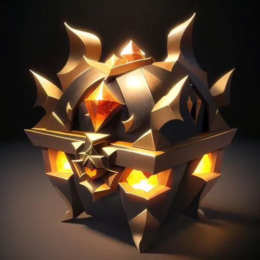 Simple structure, best quality symmetry, fantasy, halloween, dragon a pumpkin chest, realistic, black background, (gem), (dragon shape), twine, ribbon, rose, gold coin, gold <lora:GameIconResearch_chest Lora:0.5>